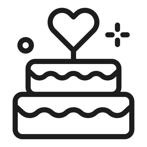 Wedding cake, valentines day, valentine, romantic, marriage icon